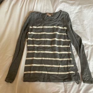 Forever 21 Grey Striped Sweater